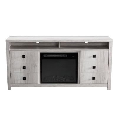 Electric Fireplace TV Stand for TVs up to 70" Oak - Home Essentials