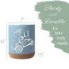 Elanze Designs Kitchen Utensil Holder With Non Slip Cork Base Large 8 Inch Ceramic Storage Crock Sport Themed Countertop Organizer Golf Cart Sky Blue - 2 of 4