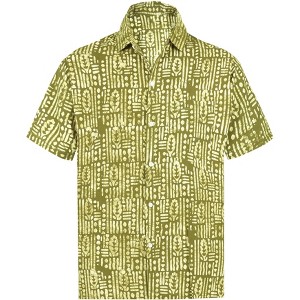 HAPPY BAY Men's Summer Tops Holiday Stylish Button Down Hawaii Aloha Party Shirt Short Sleeve Men Vacation Beach Shirt - 1 of 4