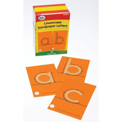 Didax Special Needs Fine Lowercase Tactile Sandpaper Letters, Gr PreK-1, Set of 28