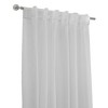 Habitat Alicante Sheer Dual Header Slub Sheer Fabric Curtain Panel for Brighten Any Living Space White - 3 of 4
