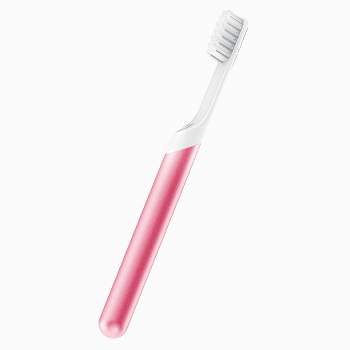 quip Metal 2-Minute Timer Electric Toothbrush Starter Kit with Travel Case - Pink