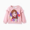 PATPAT Disney Stitch Toddler Girl 2pcs Floral Ruffle-sleeve Sweatshirt with Jogger Set - 2 of 4