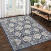 Area Rug Non Slip Non Shedding Rug Vintage Low Pile Foldable Rugs Stain Resistant Carpet - 3 of 4