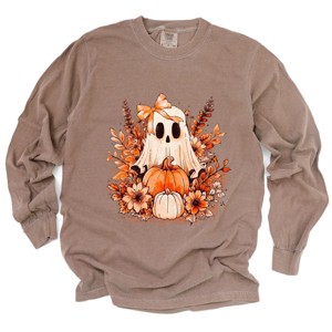 Simply Sage Market Girl Ghost Floral Garment Dyed Long Sleeve - 1 of 4