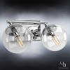 Urban Ambiance Luxury Modern Bath Fixture,  6-3/4"H x 15"W,  Polished Chrome Finish, UHP2620 - 3 of 4