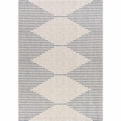 Hauteloom Stephan Blue & Cream Outdoor Rug