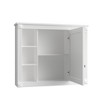 35''x28'' Wall Mounted Bathroom Cabinet with Mirror–6 Open Shelves, Modern Storage Organizer for Bathroom - 4 of 4