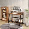 31.5 Inch Small Desk, Small Computer Desk for Small Spaces, Modern Writing Table with Monitor Storage Shelf - 4 of 4