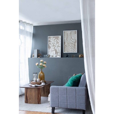 Set of 2 White Botanical Paper Shadow Box Wall Decor with MDF Frame