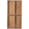 Wood Geometric Triangle Mirrored Wall Decor Light Brown - Novogratz - 4 of 4