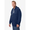 KingSize Men's Big & Tall Tall Waffle-Knit Thermal Hoodie - 4 of 4