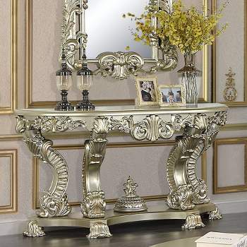 67" Sorina Accent Table Antique Gold Finish - Acme Furniture