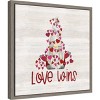 Amanti Art 16"x16" Valentine Gnomes VII Love Wins: Tara Reed, Modern Decor, Framed Canvas - 2 of 4