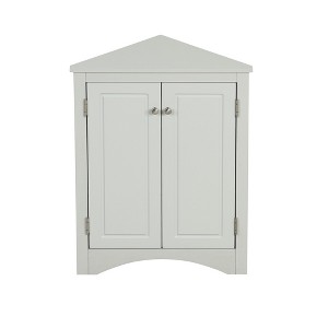 Chery Life Triangle Bathroom Storage Cabinet with Adjustable Shelves, Freestanding Floor Cabinet - 1 of 4