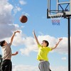Costway 18" Basketball Rim Wall Door Mounted Basketball Hoop with All Weather Net Black - 4 of 4