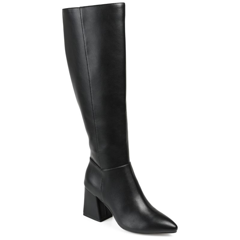 Journee Collection Womens Landree Tru Comfort Foam Block Heel Knee High Boots, 1 of 13