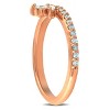 Pompeii3 3/8ct 14k Rose Gold Womens Marquise Diamond Wedding Ring Stackable Band - 4 of 4