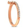 Pompeii3 3/8ct 14k Rose Gold Womens Marquise Diamond Wedding Ring Stackable Band - image 4 of 4