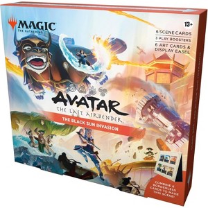Magic the Gathering Magic: The Gathering Avatar: The Last Airbender Scene Box 1 - The Black Sun Invasion - 6 Foil Borderless Scene Cards, 6 Art Cards, - 1 of 1