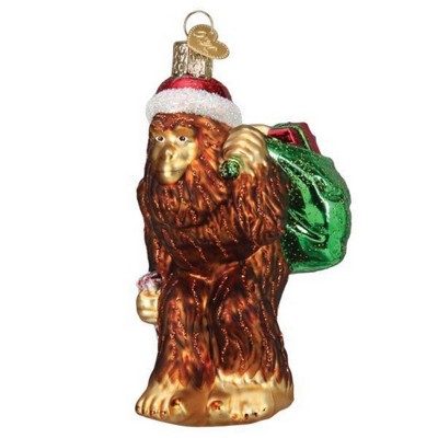 Old World Christmas 4.5 Inch Santa Sasquatch Big Foot Tree Ornaments