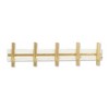 Cheung's Orionis 5 Hook Modern Coat Rack Gold White - 3 of 4