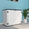Decksplore 34 Cubic Feet Multi-Purpose Outdoor Storage - Dumpster Storage Shed Patio Gardening Shelves - 2 of 4