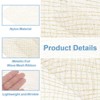 Unique Bargains Sheer Nylon Glitters Wave Mesh Decorative Ribbon Trim 6 Inch 10 Yards - 3 of 4