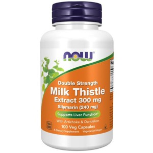Milk Thistle Extract, Double Strength 300 mg by Now Foods  -  100 VegCap - 1 of 3