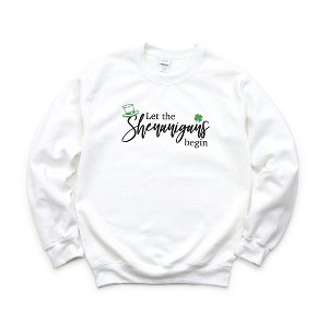 Simply Sage Market Women's Graphic Sweatshirt Let The Shenanigans Begin - 1 of 3