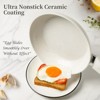 Itopfox Ceramic Nonstick Frying Pan Set with Lids, Healthy Cookware for Eggs & Omelets, PFOA & PFAS Free, Induction Compatible - 4 of 4