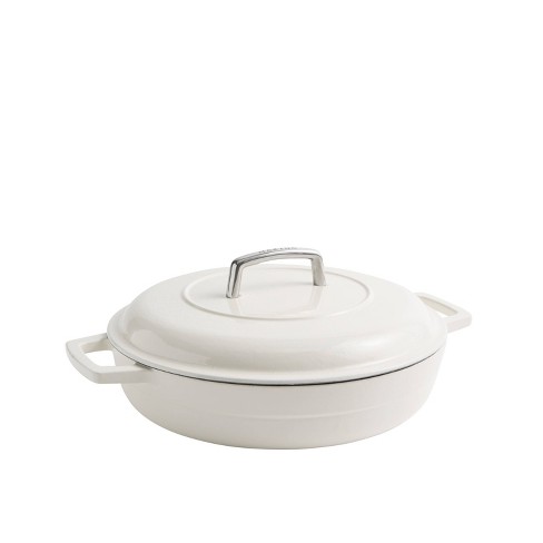 Martha Stewart 3.5qt Enameled Cast Iron Braiser with Lid - image 1 of 4