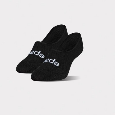 Peds Women's 2pk Liner Athletic Socks - Black 5-10