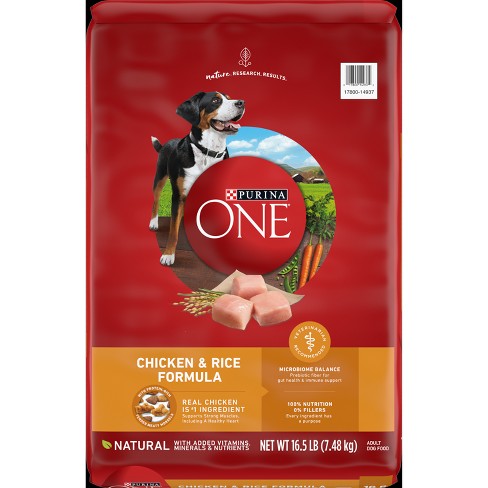 Purina One Smartblend Chicken & Rice Formula Adult Dry Dog Food - 16.5lbs :  Target