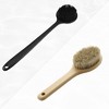 Unique Bargains Silicone Body Scrubber Double-Sided Shower Brush Black 1 Pc - 4 of 4