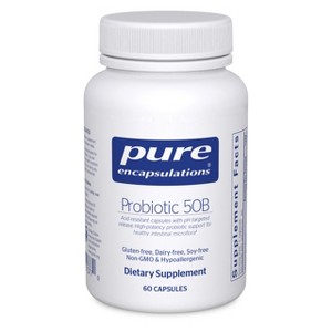 Pure Encapsulations Probiotic 50B - Digestive Health Probiotic - Immune Supplement* - Acid-Resistant Capsules - Gluten Free & Non-GMO - 60 Capsules - 1 of 4