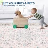 Extra Large Rug Vintage Floral, Washable Foldable Non-Slip Low Pile Carpet, Soft Non-Shedding Mat for Living Room Office - 4 of 4