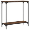 vidaXL Console Table Brown Oak 29.5 in.x12 in.x29.5 in. Engineered Wood - 2 of 4