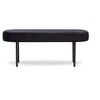 Nordlys Metal and Velvet Bench Modern Design Style Upholstery Entry - 2 of 4