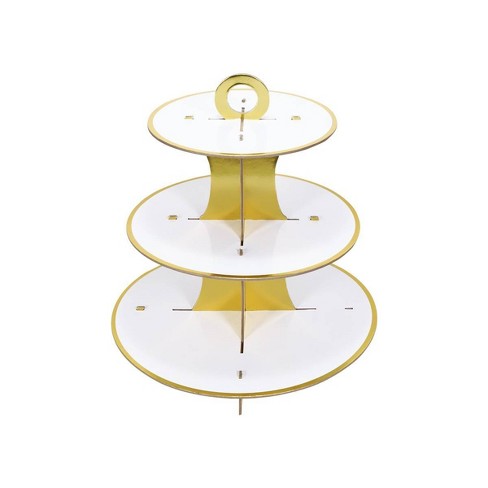  ANGOLIO 3 Tiers Cupcake Stand Cardboard Cake Stand Dessert  Tower Holder for Birthday Decoration Baby Shower Gender Reveal Party  Supplies (Cat) : Home & Kitchen