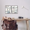 Stupell Industries Collage of Translucent Plants Blue Green Beige Black Framed Giclee 2pc Set, 11 x 14 - 2 of 4