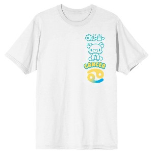 Gloomy Bear Cancer Zodiac Gloomy Crew Neck Short Sleeve Women's White T-shirt - 1 of 4