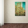 Trademark Fine Art -Vincent van Gogh 'Vincent's Chair' Canvas Art - 3 of 3