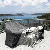 210D Waterproof Outdoor Furniture Cover Windproof Dustproof Patio Furniture Protector Oxford Cloth Garden S Size - 3 of 4