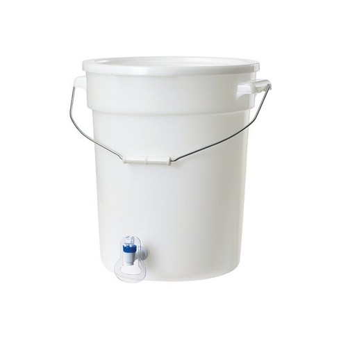 Choice 3 Gallon White Round Beverage Dispenser