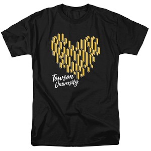 Towson University Heart Tu Adult T-Shirt Black - 1 of 4
