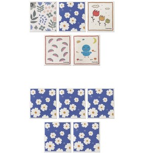 Unique Bargains Super Absorbent Lightweight Reusable Kitchen Dish Towels 10 Packs - 1 of 4