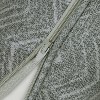 Outdoor Decor by Commonwealth Fifty Shades of Grey Chevron Print Outdoor Pillow Cover 18" x 18" Grey (Cover Only) - 4 of 4