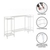 Breighton Home 32.75" Extra Storage 2 Tier Tall Folding Metal Shelves with Set of 2 Deluxe Extension Shelves - 3 of 4