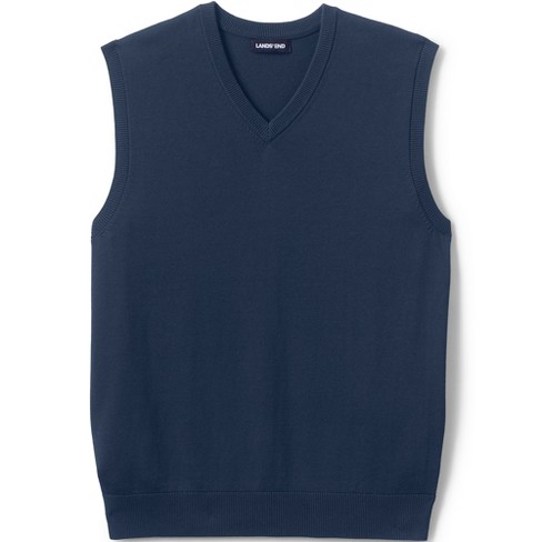 Navy Blue Regular Sleeveless Cardigan